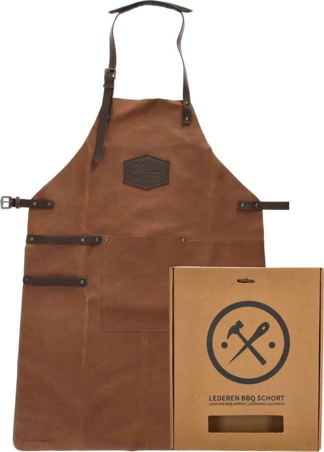 Luxe leren Schort