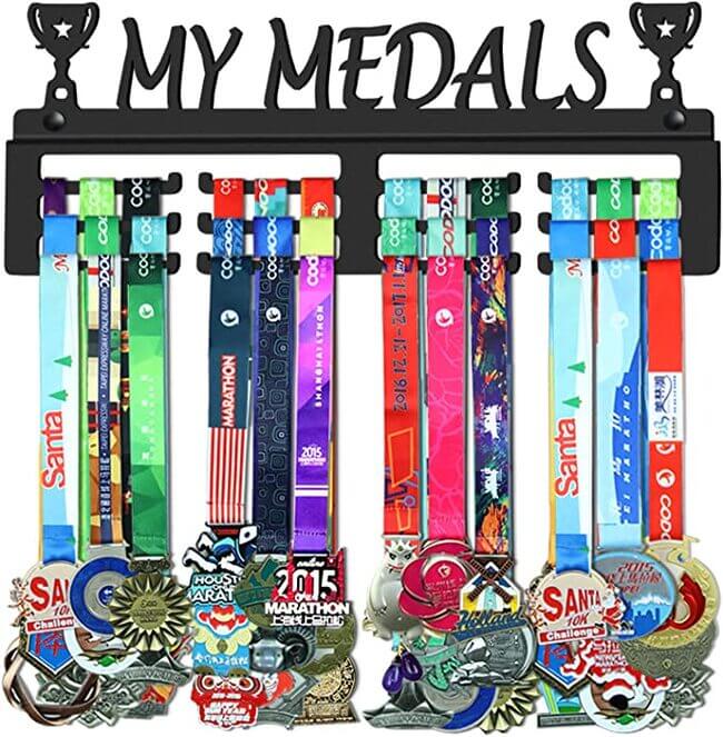 Race Bib en medaille houder