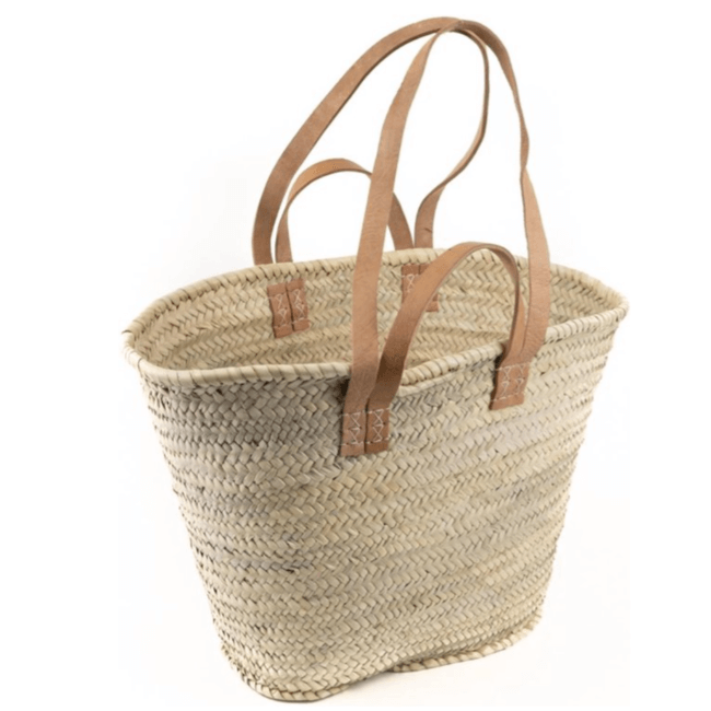 Gevlochten strandtas