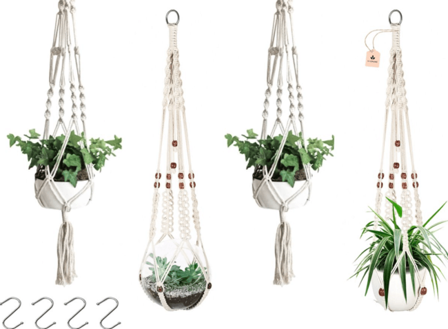 Macrame plantenhangers