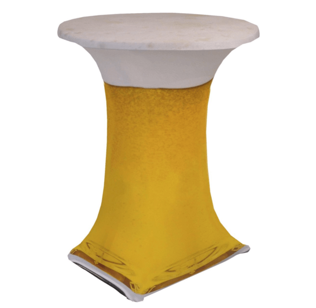 Statafel Hoes met Bier print