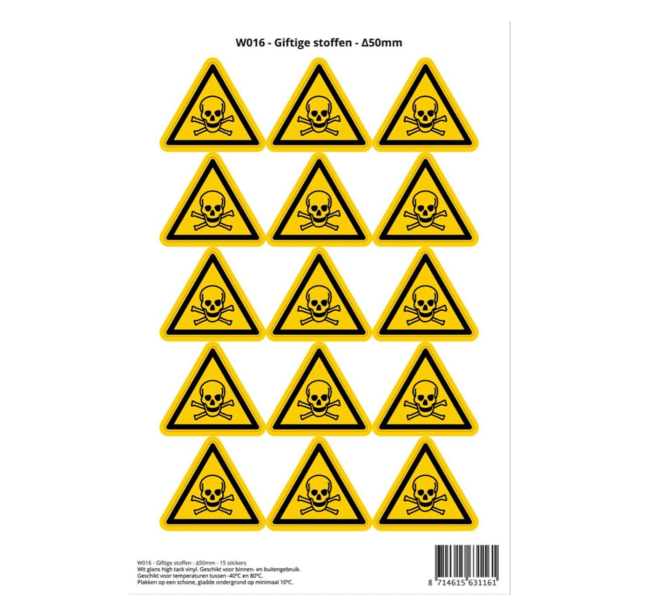 Stickers om voedsel-stelende collega's tegen te houden