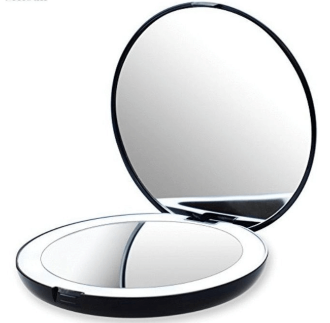 Compacte make-up spiegel