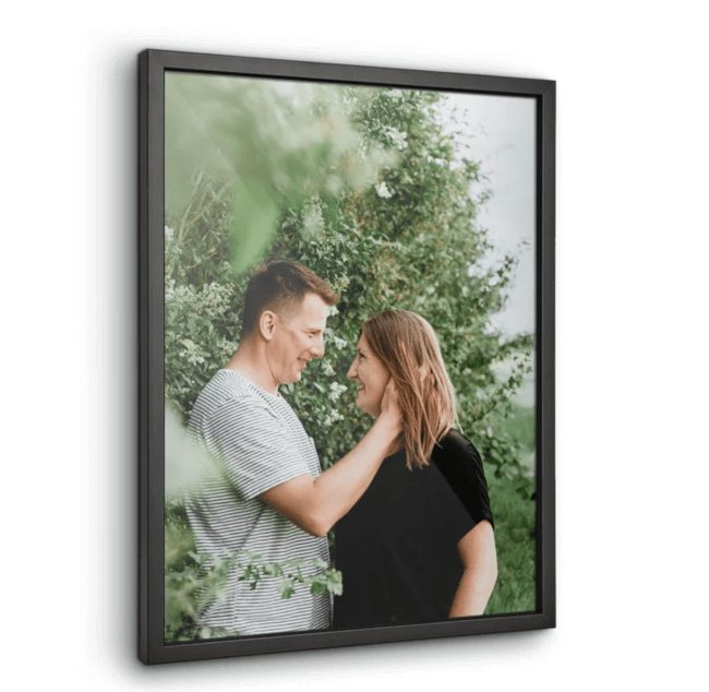 Jullie foto in een houten lijst