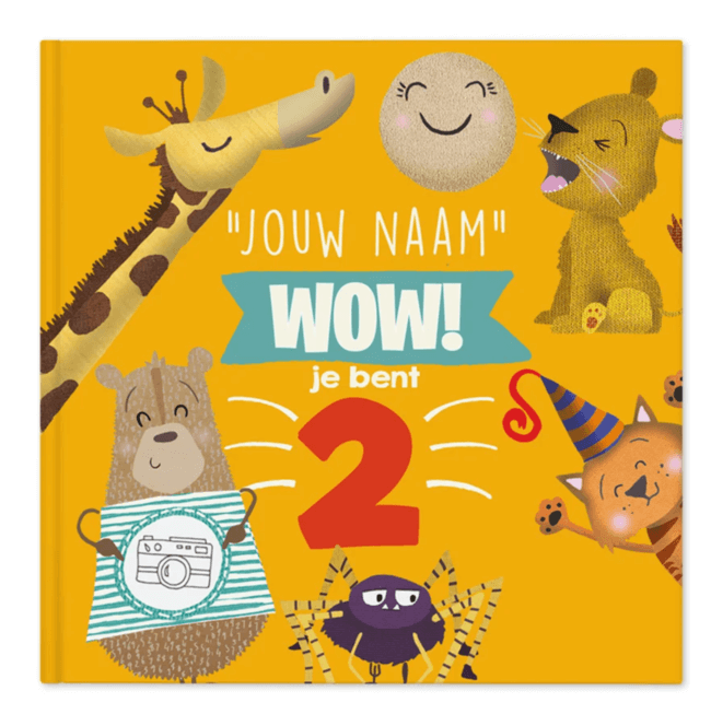 Wow, je bent 2! (Gepersonaliseerd kinderboek)