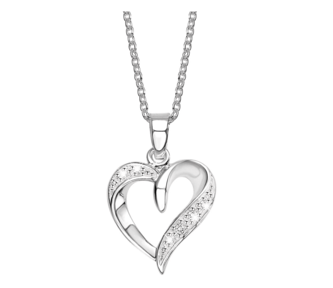Zilveren ketting met Zirkonia